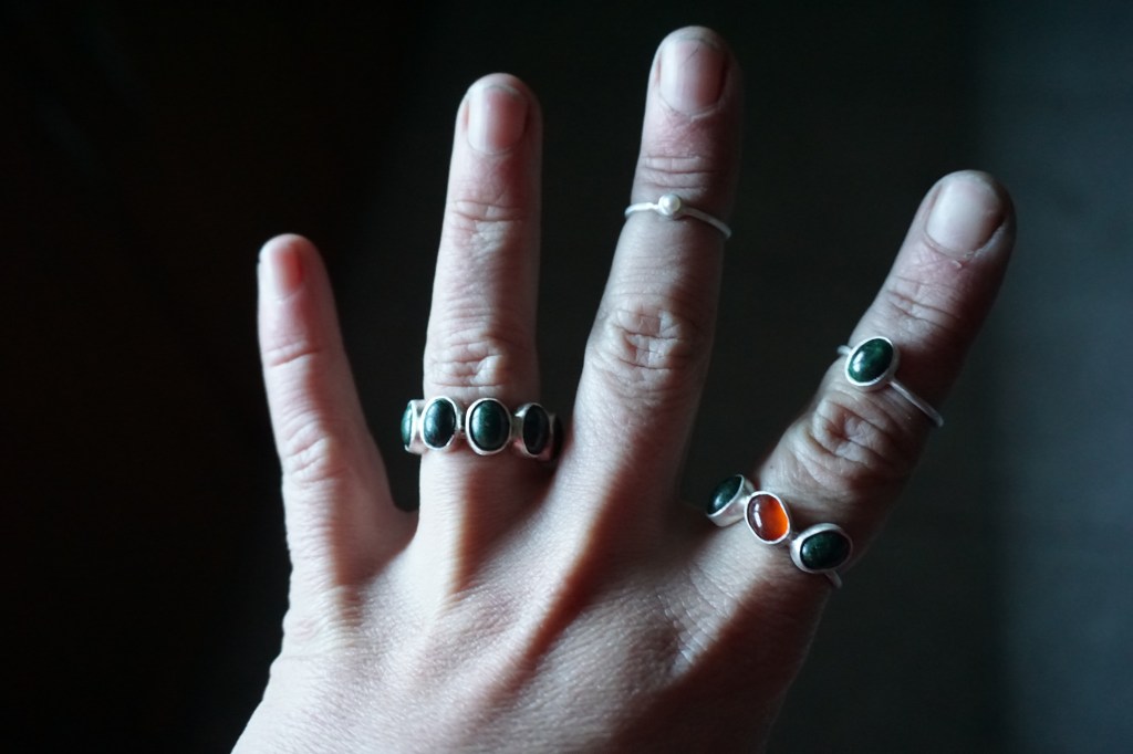 pearls and stones